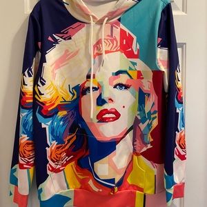Marilyn Monroe hoodie. No tag inside.